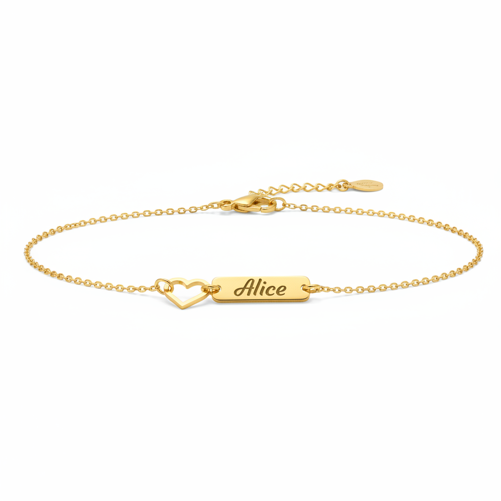 Heart Bar Bracelet