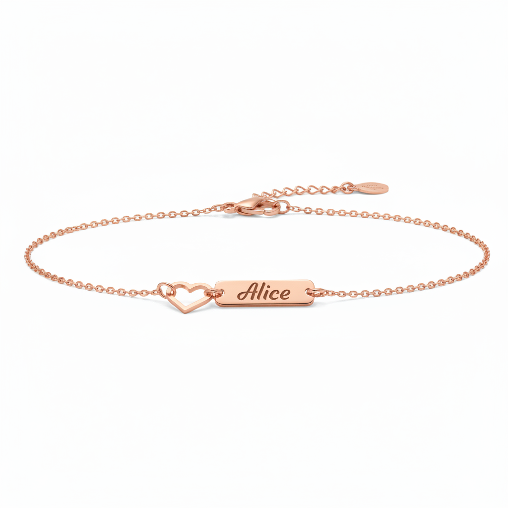 Heart Bar Bracelet
