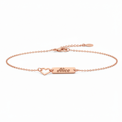 Heart Bar Bracelet