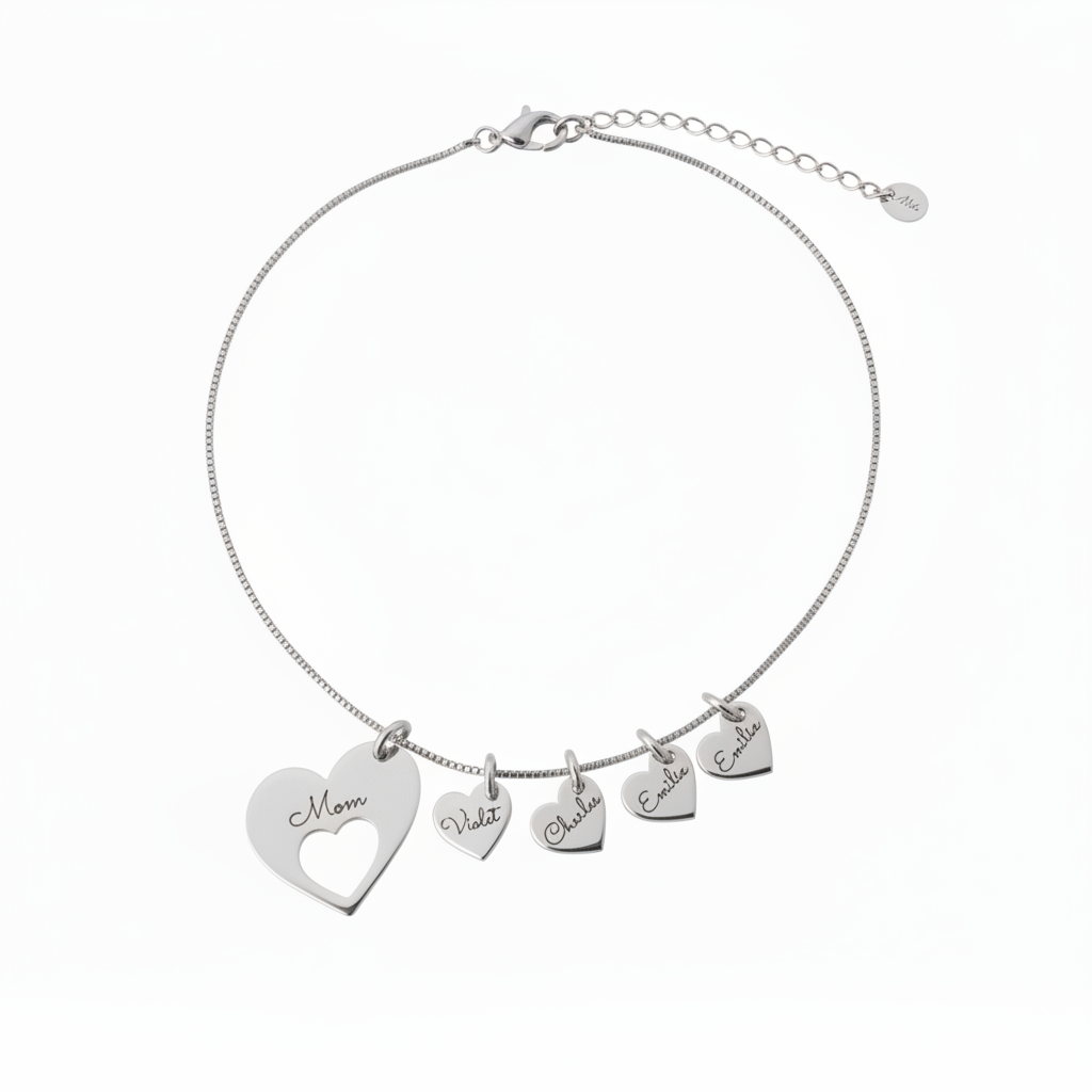 Love Heart Personalized Necklace