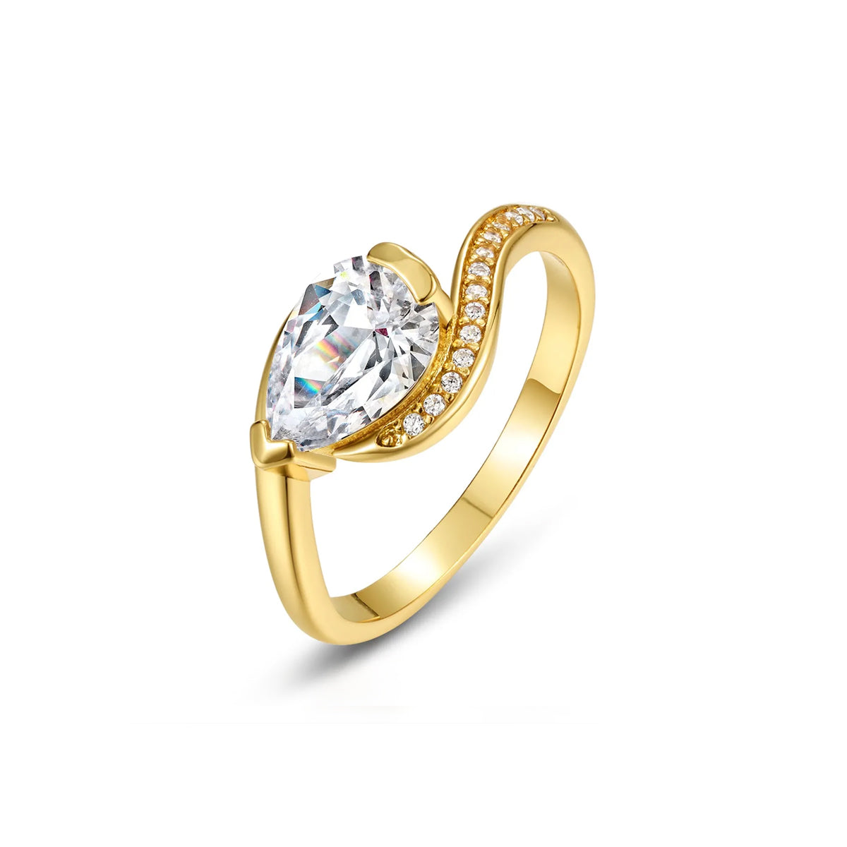 Radiant Heart Moissanite Ring