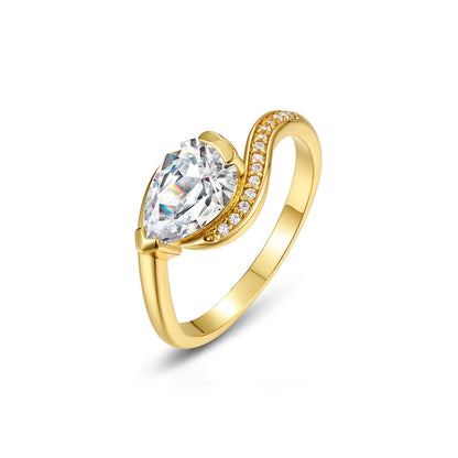 Radiant Heart Moissanite Ring