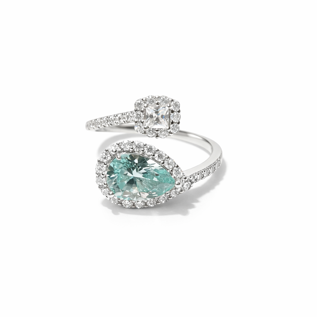 2 Carat Moissanite Bypass Ring