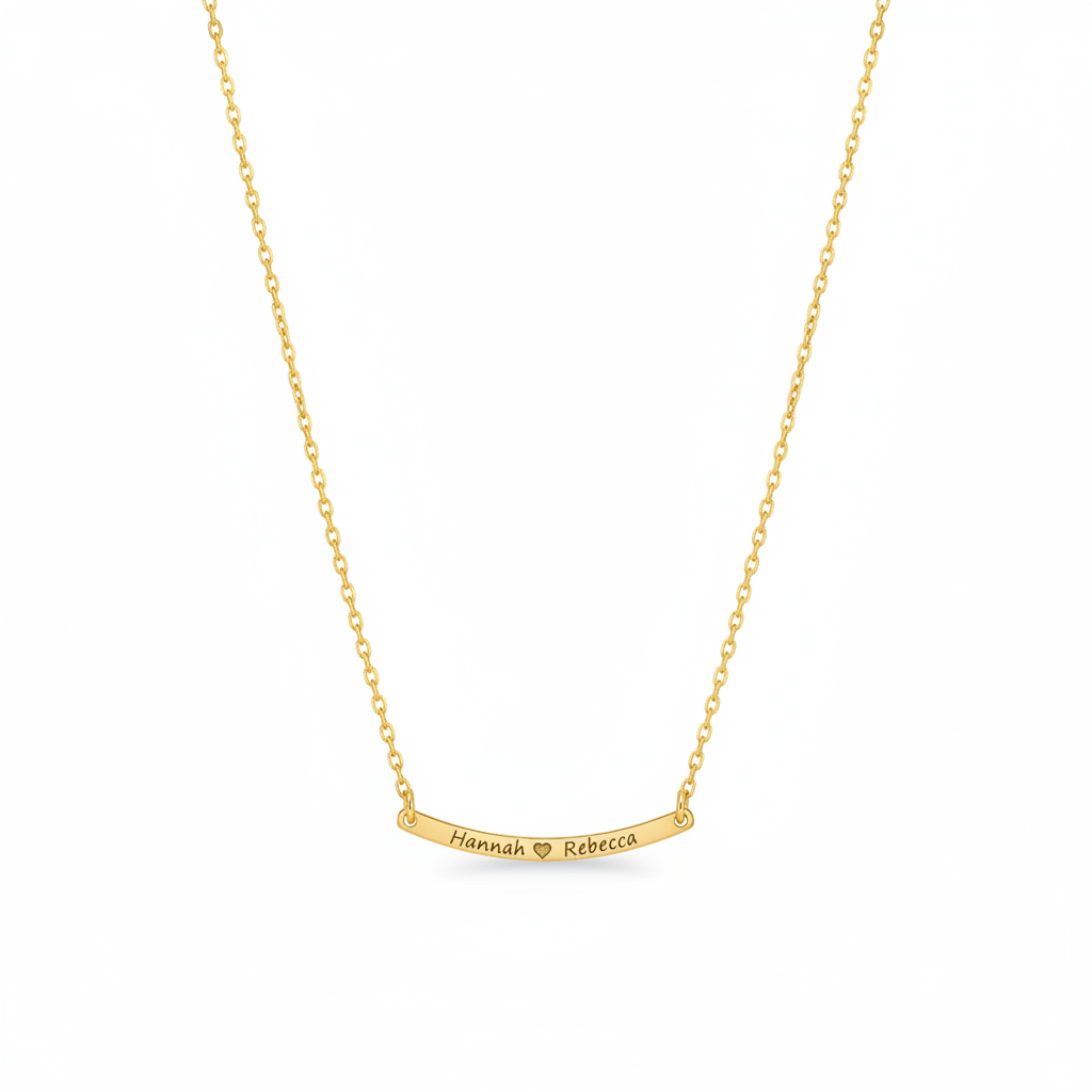 Curved Name Necklace