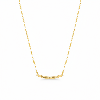 Curved Name Necklace