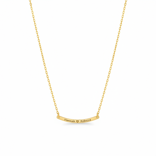 Curved Name Necklace