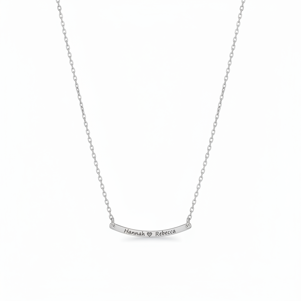 Curved Name Necklace