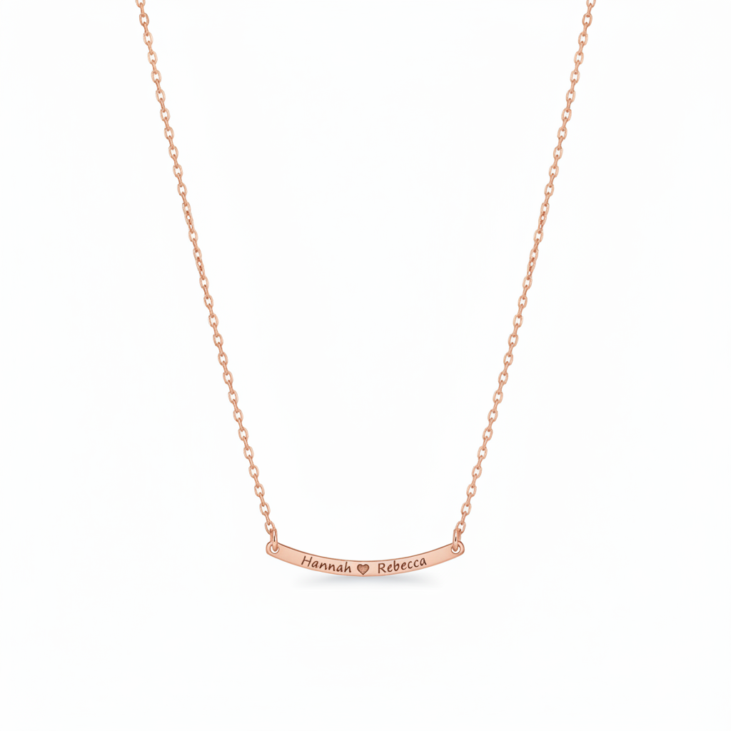 Curved Name Necklace