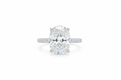 8 Carat Moissanite Silver Ring