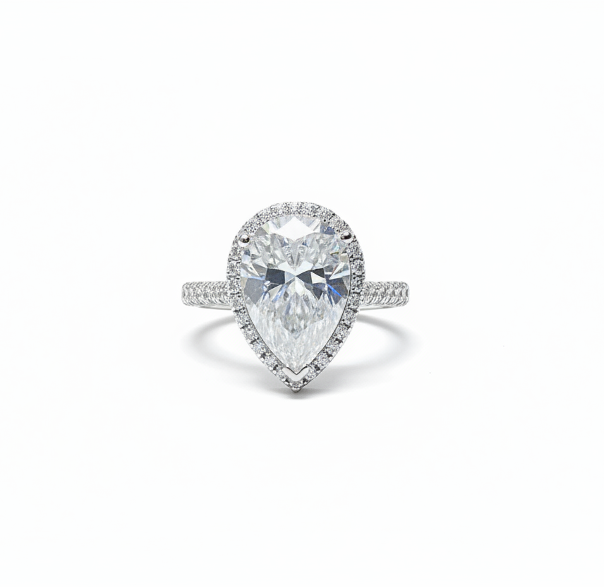 2 Carat Moissanite Silver Ring